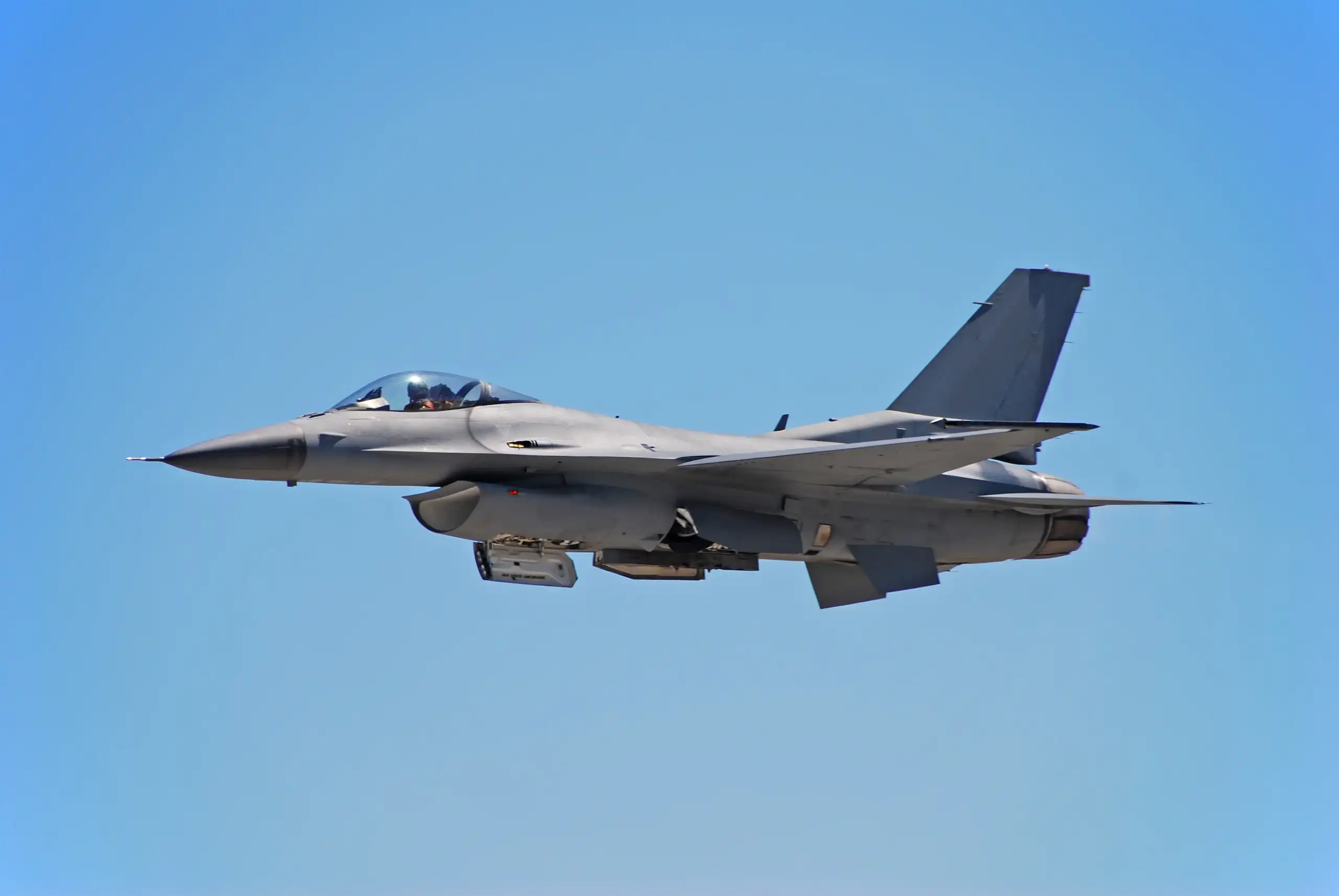 Jet airplane flying